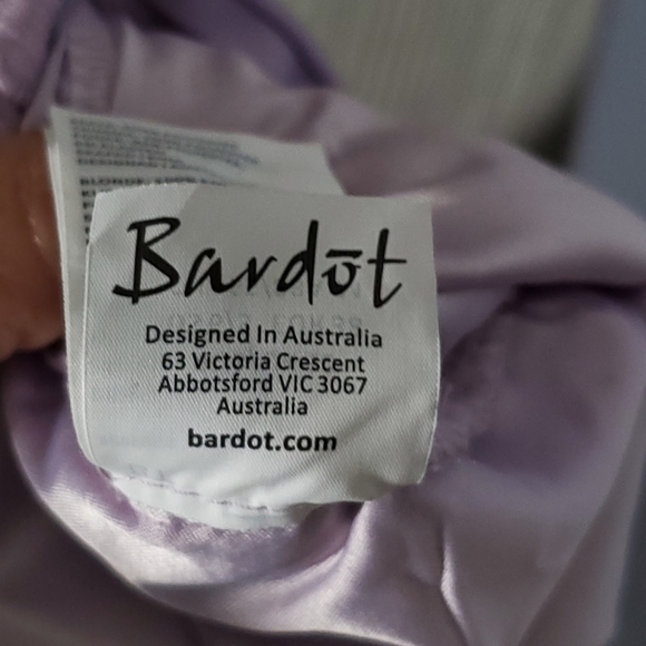 Bardot Gemma Dress Size 6 Halter Embroidered Lace Sleeveless Wedding - Picture 8 of 13